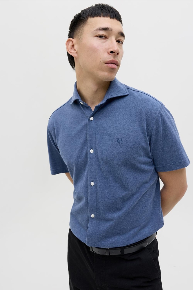 JPRBLALANCE PIQUE S/S SHIRT SMU 12275652 TWILIGHT BLUE